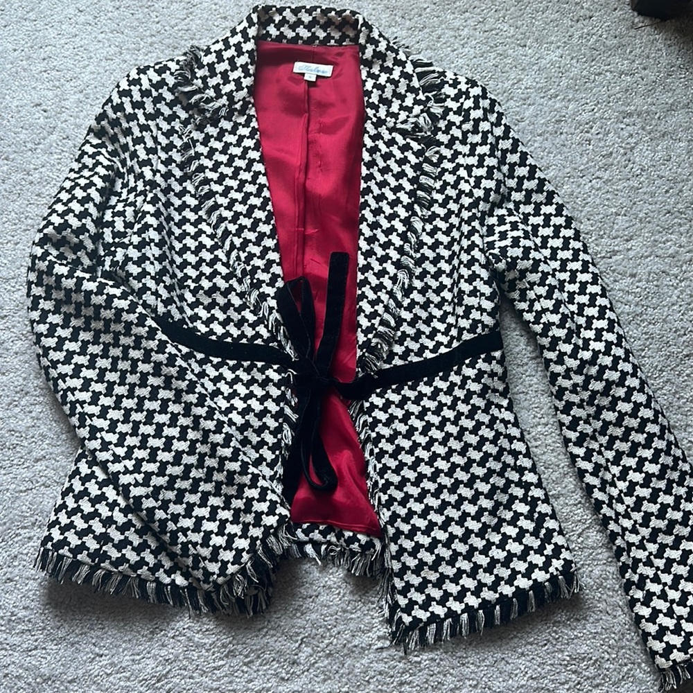 Shoshanna houndstooth jacket